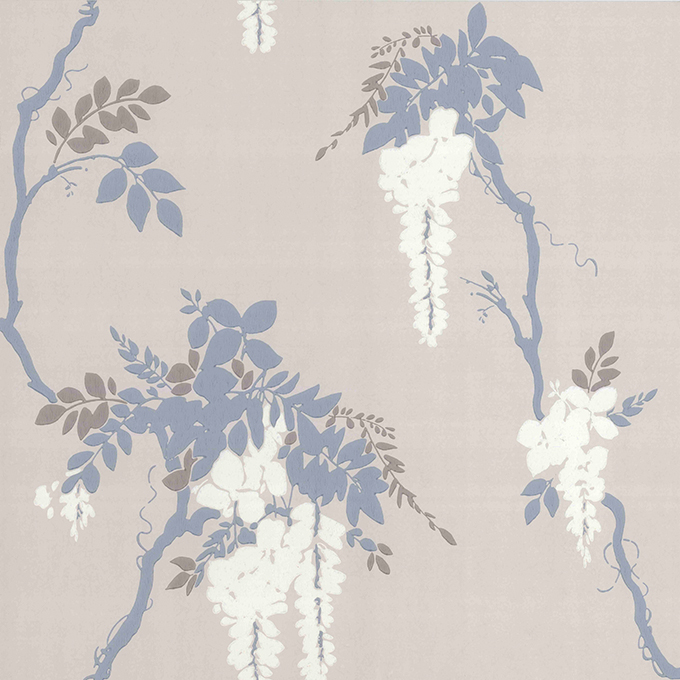 Обои 1838 Wallcoverings Camellia Leonora Denim 1703-109-02